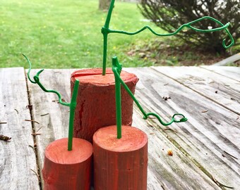 Set of 3 Small Pumpkins, Wooden Tree Branch Pumpkins, Wooden Pumpkins, Tree Branch Pumpkins, Rustic Fall Home Decor, Farmhouse Decoration