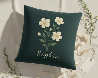 Personalized Pillow Covers, Double-Sided Printing Pillowcase, Custom Name Square Cushion Cover 14/16/18/20/24'', Farmhouse Living Room Decor