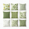 Green Pillow Covers 14\/16\/18\/20\/24 inch, Double-Sided Printing Pillowcase, Square Cushion Covers, Farmhouse Living Room Decor
