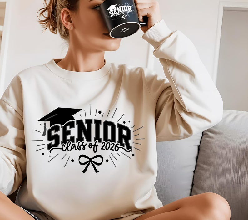 Senior Class of 2026 SVG PNG, Graduation Shirt Design, Senior 2026 ...