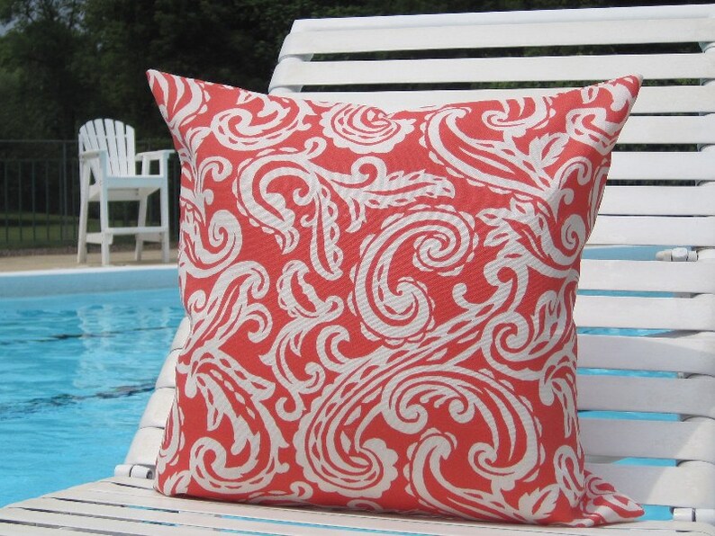 Outdoor Pillows Coral Outdoor Pillows Outdoor Pillow Covers Etsy