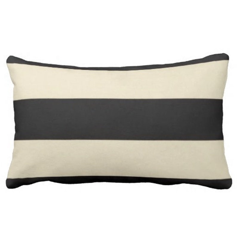 black and ivory pillows