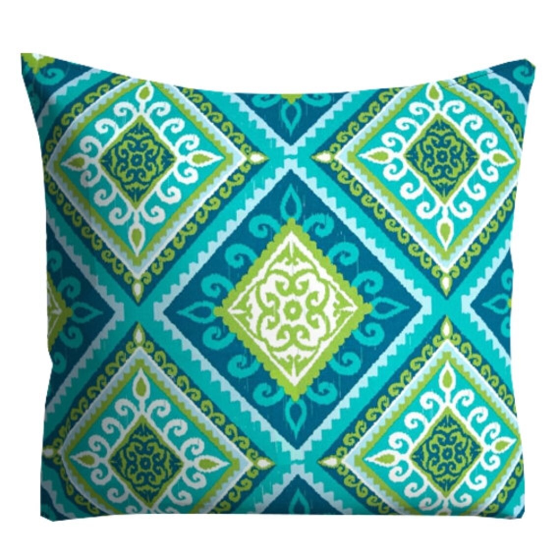 Outdoor Pillows Blue Green Outdoor Pillows Blue Turquoise Etsy