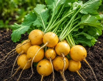 Golden Helios Radish Seeds Yellow Radish Heirloom Fast Growing Microgreens Non GMO