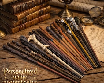 Handcrafted Magic Wand with Metal Core: Wizard Cosplay Prop