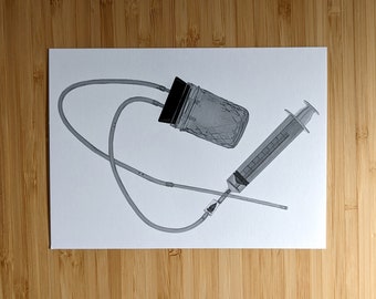 Del-Em Postcard | abortion is healthcare, support women