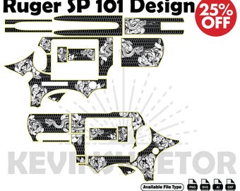 Ruger  SP101 Design SVG: Laser Cut/Engrave Files