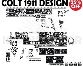 Colt 1911    SVG: Laser Cut/Engrave Files