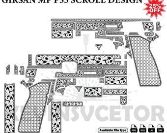 GIRSAN MP P35 SCROLLSVG: Laser Cut/Engrave Files