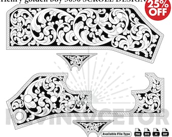 Henry golden boy 3030 SCROLL DESIGN SVG: Laser Cut/Engrave Files