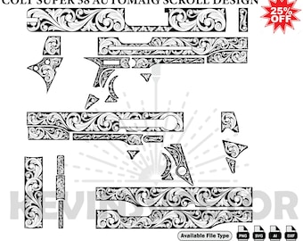 COLT SUPER 38 AUTOMAIGSVG : fichiers de découpe/gravure laser