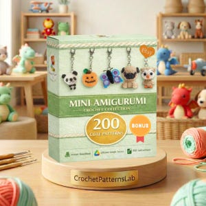 200 mini modèles de crochet amigurumi | Petits jouets mignons PDF | Téléchargement instantané