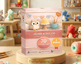 70 Home & Decor Crochet Patterns | Modern Handmade Decor PDF | Instant Download