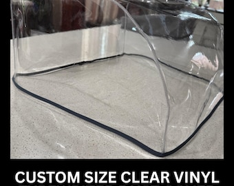 Custom Size Order - Typewriter Dust Cover in Clear Vinyl