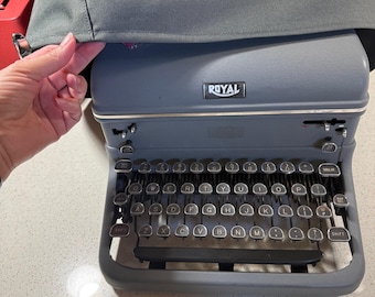 Royal KMG or KMM Typewriter Dust Cover in Heavy Duty Canvas