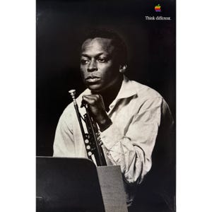 Miles Davis Think Different - Etsy