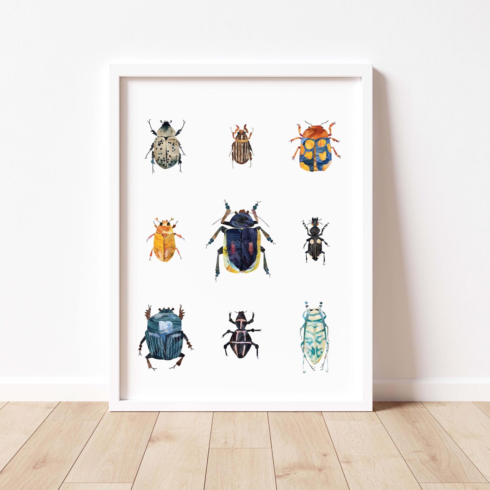 Insect Poster for Kids – Fun Beetle Art Print, Nature Learning Decor - Etsy
