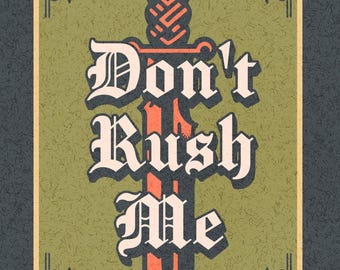 Impresión "No me apresures" / Arte mural "Vida lenta y límites"