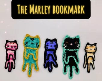 The Marley Cat Bookmark CROCHET PATTERN PDF Download
