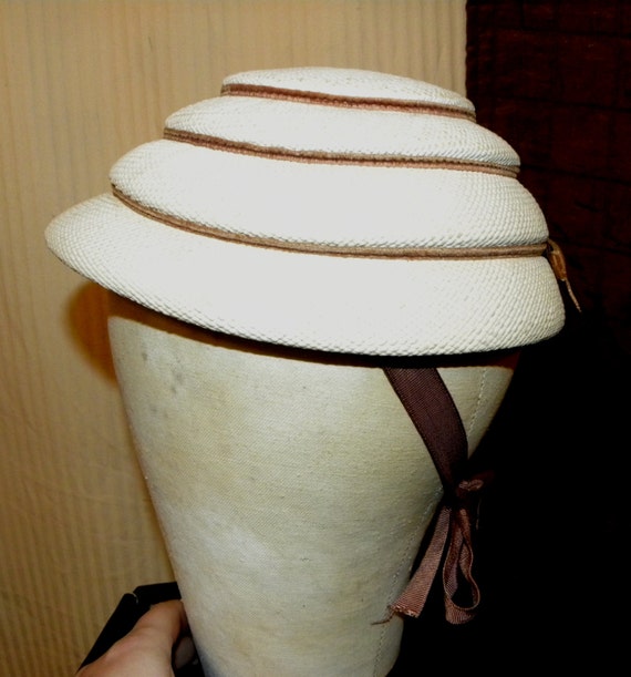 Original Straw Tiered Panama Hat - image 2