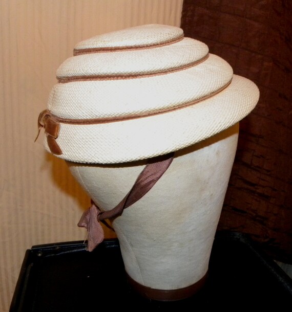 Original Straw Tiered Panama Hat - image 3