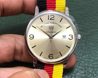 Reloj de cuarzo Dufa Pilots para hombre, sin usar, fabricado en Alemania, 37 mm I