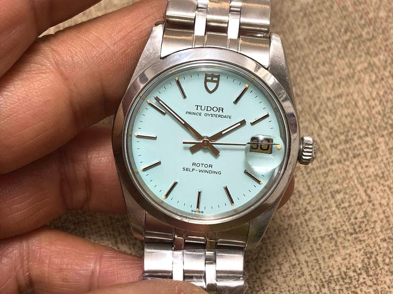 TUDOR Prince Oysterdate 自動巻き Vintage Rolex Tudor Prince Oysterdate Green Turquoise Cal.2824