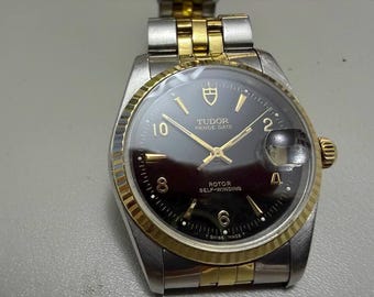 1997年製 ロレックス チューダー プリンス オイスターデイト 14Kベゼル 74033 Cal.2824 自動巻き メンズ腕時計 34mm