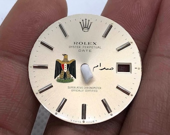 Rare Vintage Original ROLEX 15000 IRAQ Eagle UAE Middle East Dial for 34MM Watch