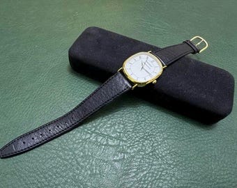 Bijna ongebruikt Tiffany & Co. Portfolio verguld quartzhorloge, 30 mm, doos