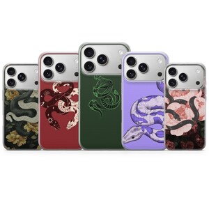 Grönt Ormar Telefonskal Djärvt Lila Reptilfodral för iPhone 17 Pro Max, iPhone 17 Pro, 16e, 15, 14, 12 & Samsung S25 Ultra, S24 FE, A56
