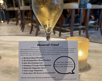 Magical Vacation Ultimate Couples Bar Crawl Bundle | 10-Card Set  | Honeymoon & Anniversary Gift | Orlando Vacation Drinking Game