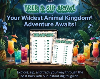 Digital Safari Scavenger Hunt and Tasting Trek | Instant Download Game for Orlando Animal Theme Park | Phone and Print Friendly