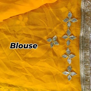 Chiffon Saree for Women | Lightweight Soft Indian Saree | Party Wear Ethnic Sari | Wedding Guest Sari Outfit image 10