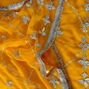 Chiffon Saree for Women | Lightweight Soft Indian Saree | Party Wear Ethnic Sari | Wedding Guest Sari Outfit image 9