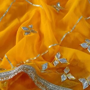 Chiffon Saree for Women | Lightweight Soft Indian Saree | Party Wear Ethnic Sari | Wedding Guest Sari Outfit image 8