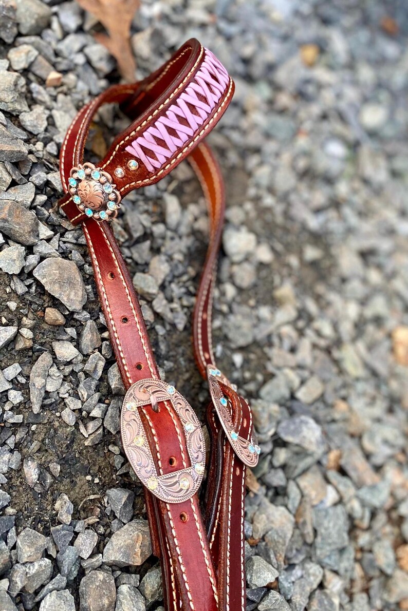 Leather Horse Headstall: Bridle, Leather, Sunflowers , Horse Tack ...