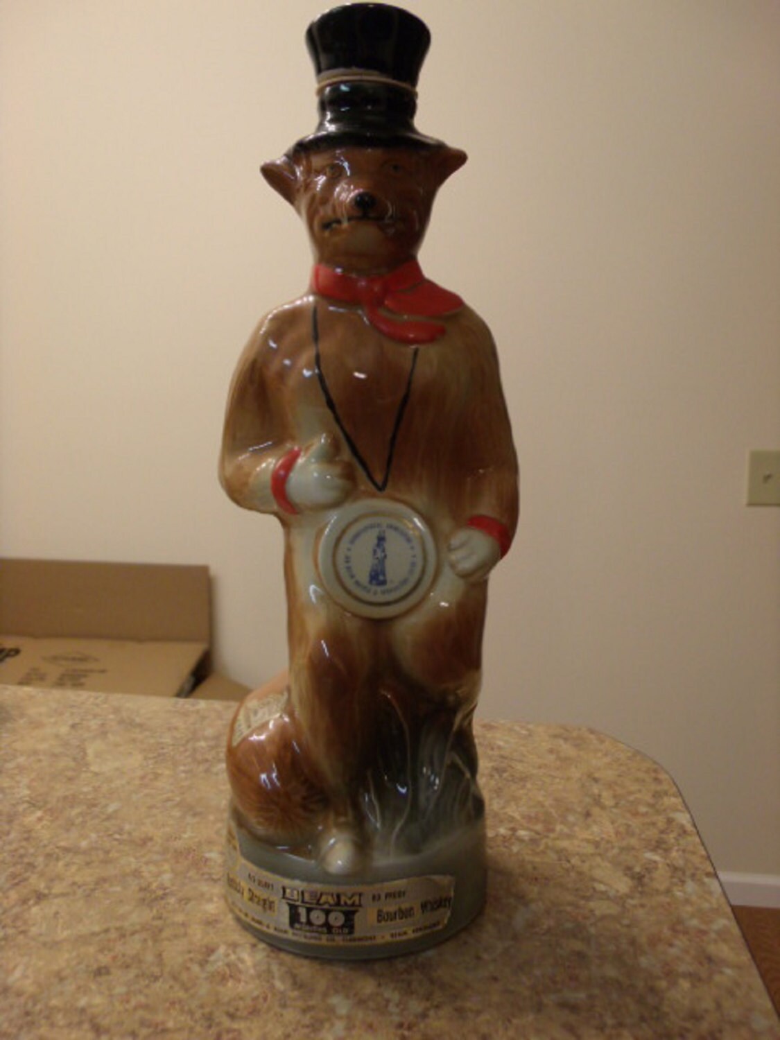 Collectible Decanter Jim Beam Fox Decanter 1974 Whiskey Etsy