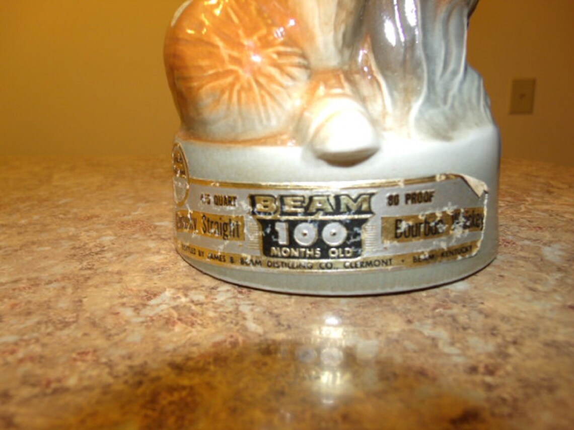 Collectible Decanter Jim Beam Fox Decanter 1974 Whiskey Etsy