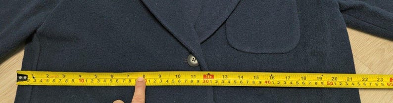 1980 Medium Pendleton Navy 100% Virgin Wool Blazer Jacket image 8