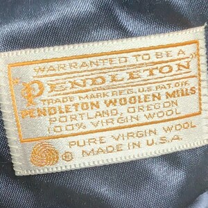 1980 Medium Pendleton Navy 100% Virgin Wool Blazer Jacket image 5