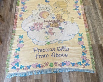 Vintage Precious Moments Precious Gifts From Above Baby Blanket