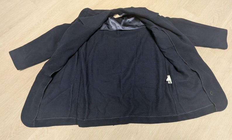 1980 Medium Pendleton Navy 100% Virgin Wool Blazer Jacket image 4