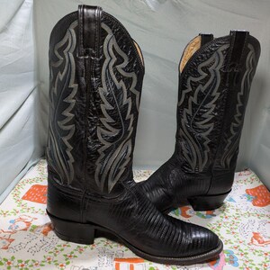 Justin Lizard Boots - Etsy display picture 1