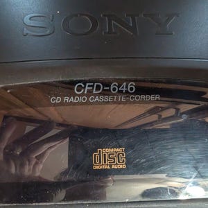 Sony CFD-646 Boombox 3 CD Radio Cassette Recorder Detachable Speakers w/Remote image 11
