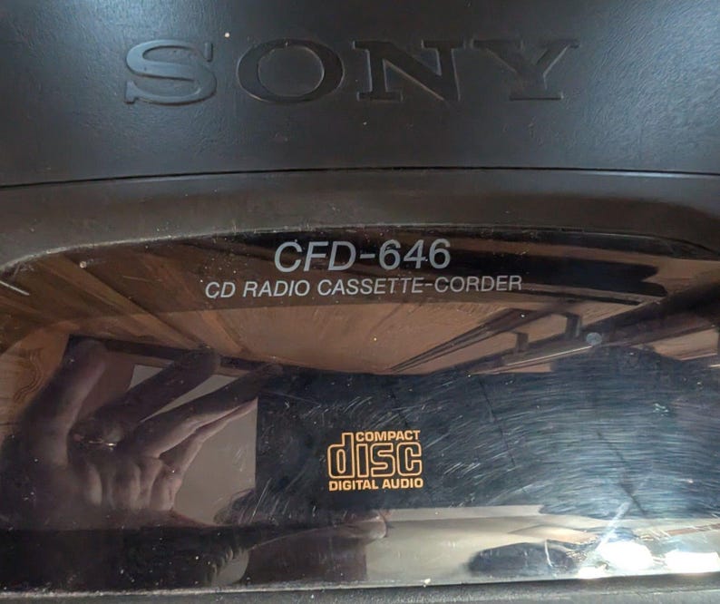 Sony CFD-646 Boombox 3 CD Radio Cassette Recorder Detachable Speakers w/Remote image 11