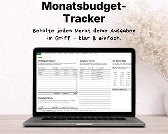 KLARVIO Monthly Budget Tracker | Keep track of income & expenses | PDF + Excel for couples and families