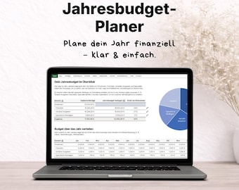 KLARVIO Annual Budget Planner | Plan your annual budget clearly and in a structured way | PDF + Excel for couples and families