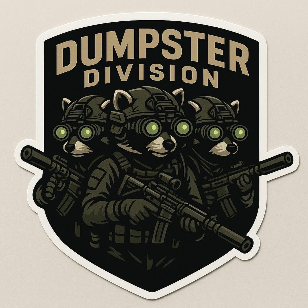 Tactical Racoons Tactical Raccoons-suppressed Chaos Operators 3”x 2.875” Decal - Etsy