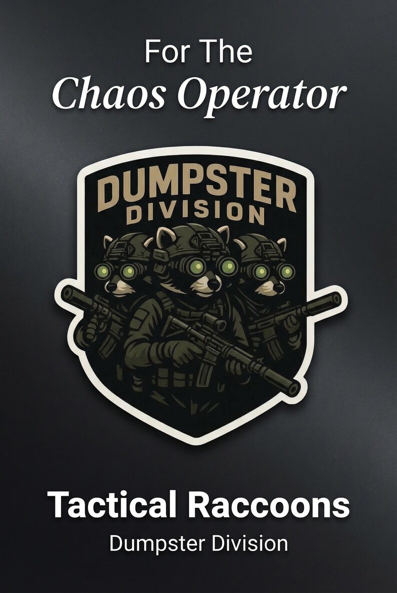 Tactical Racoons Tactical Raccoons-suppressed Chaos Operators 3”x 2.875” Decal - Etsy